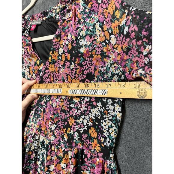 Vince Camuto Dress Woman’s Sz XS Multicolor Floral Lightweight Three Tier Mini - Picture 3 of 13
